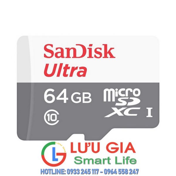Thẻ Nhớ MicroSDXC SanDisk Ultra 64GB 100MB/s 667x SDSQUNR-064G-GN3MN
